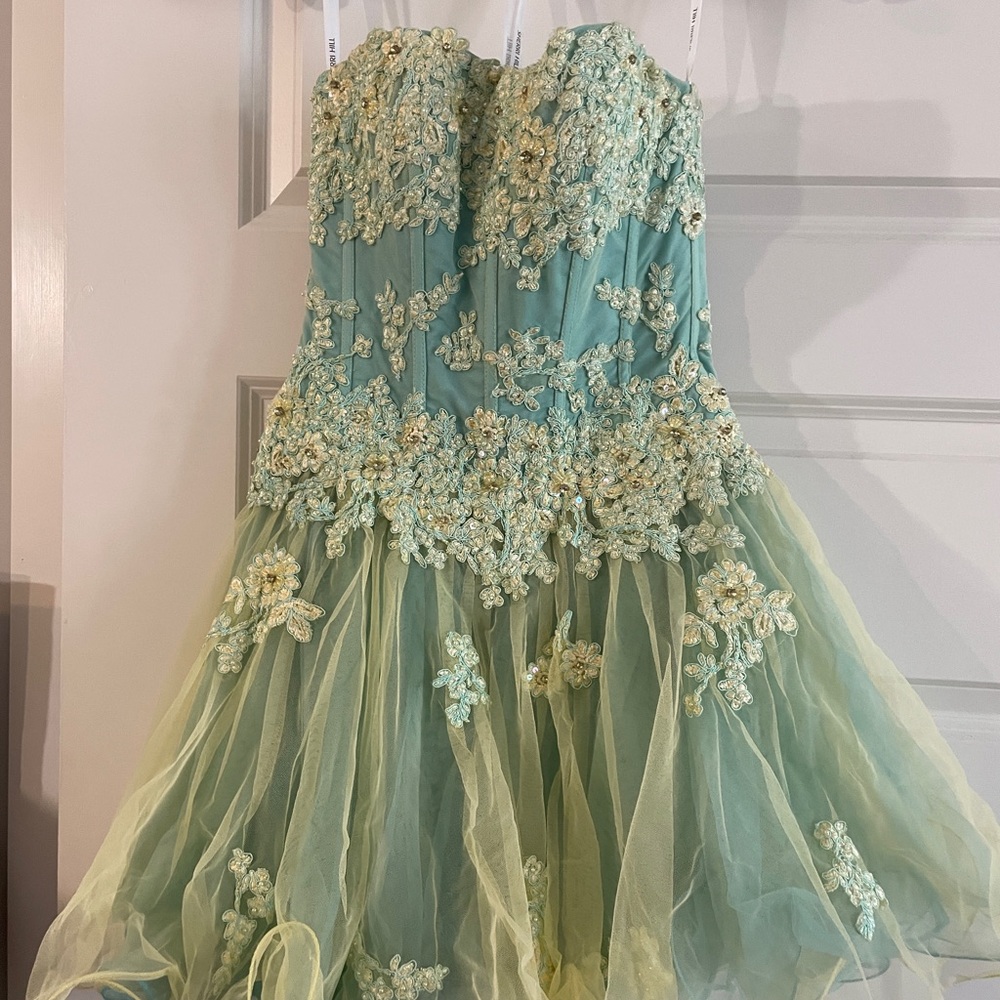 Sherri Hill Lace Mini Dress